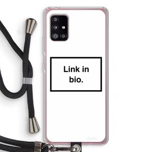 CaseCompany Link in bio: Samsung Galaxy A51 5G Transparant Hoesje met koord