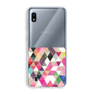 CaseCompany Gekleurde driehoekjes: Samsung Galaxy A10 Transparant Hoesje
