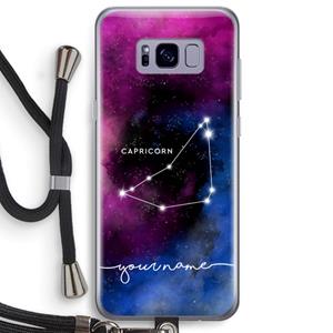 CaseCompany Sterrenbeeld - Donker: Samsung Galaxy S8 Plus Transparant Hoesje met koord