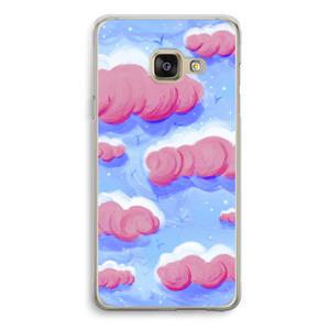 CaseCompany Roze wolken met vogels: Samsung Galaxy A3 (2016) Transparant Hoesje