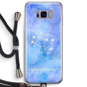 CaseCompany Sterrenbeeld - Licht: Samsung Galaxy S8 Plus Transparant Hoesje met koord