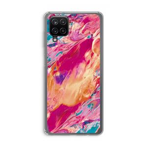 CaseCompany Pastel Echoes: Samsung Galaxy A12 Transparant Hoesje
