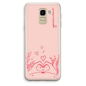 CaseCompany Love is in the air: Samsung Galaxy J6 (2018) Transparant Hoesje
