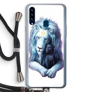 CaseCompany Child Of Light: Samsung Galaxy A20s Transparant Hoesje met koord