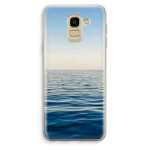 CaseCompany Water horizon: Samsung Galaxy J6 (2018) Transparant Hoesje