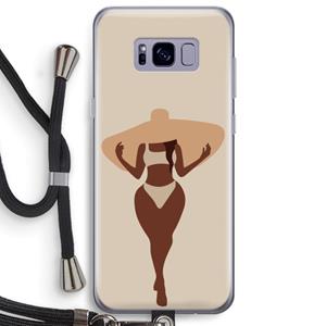 CaseCompany Let's get salty: Samsung Galaxy S8 Plus Transparant Hoesje met koord
