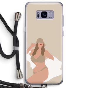 CaseCompany One of a kind: Samsung Galaxy S8 Plus Transparant Hoesje met koord
