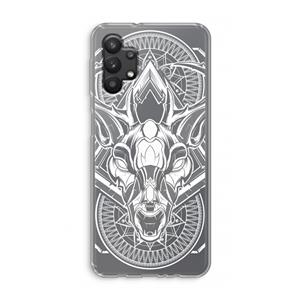 CaseCompany Oh Deer: Samsung Galaxy A32 5G Transparant Hoesje