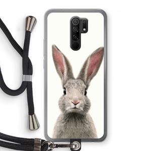 CaseCompany Daisy: Xiaomi Redmi 9 Transparant Hoesje met koord