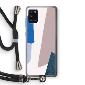 CaseCompany Lapis: Samsung Galaxy A31 Transparant Hoesje met koord