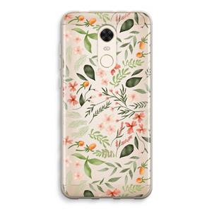 CaseCompany Sweet little flowers: Xiaomi Redmi 5 Transparant Hoesje