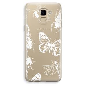 CaseCompany Tiny Bugs: Samsung Galaxy J6 (2018) Transparant Hoesje
