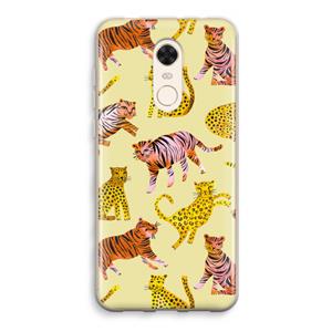 CaseCompany Cute Tigers and Leopards: Xiaomi Redmi 5 Transparant Hoesje
