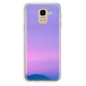 CaseCompany Sunset pastel: Samsung Galaxy J6 (2018) Transparant Hoesje