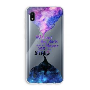 CaseCompany Stars quote: Samsung Galaxy A10 Transparant Hoesje
