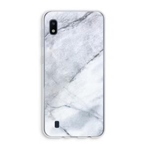 CaseCompany Witte marmer: Samsung Galaxy A10 Transparant Hoesje