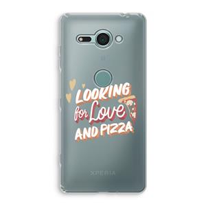 CaseCompany Pizza is the answer: Sony Xperia XZ2 Compact Transparant Hoesje