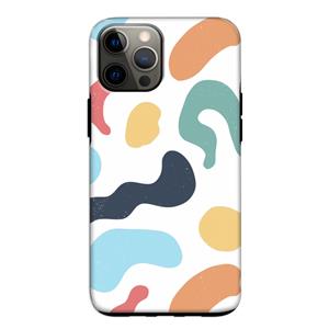 CaseCompany Memphis Shapes Blue: iPhone 12 Pro Tough Case