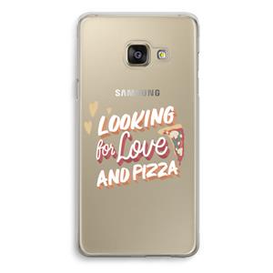 CaseCompany Pizza is the answer: Samsung Galaxy A3 (2016) Transparant Hoesje