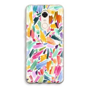CaseCompany Watercolor Brushstrokes: Xiaomi Redmi 5 Transparant Hoesje