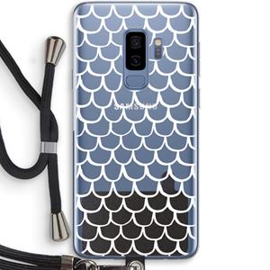 CaseCompany Dakpannetjes: Samsung Galaxy S9 Plus Transparant Hoesje met koord