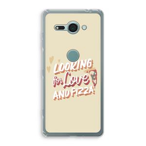 CaseCompany Pizza is the answer: Sony Xperia XZ2 Compact Transparant Hoesje