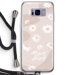 CaseCompany Daydreaming becomes reality: Samsung Galaxy S8 Plus Transparant Hoesje met koord