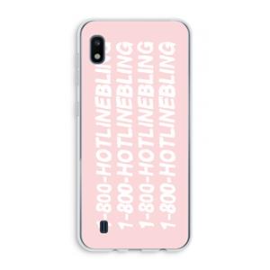 CaseCompany Hotline bling pink: Samsung Galaxy A10 Transparant Hoesje
