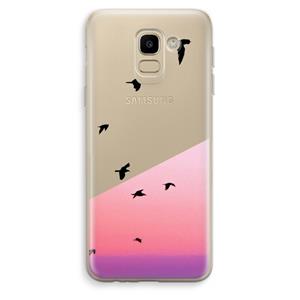CaseCompany Fly away: Samsung Galaxy J6 (2018) Transparant Hoesje