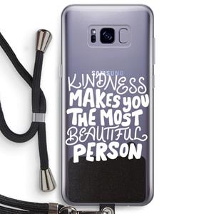 CaseCompany The prettiest: Samsung Galaxy S8 Plus Transparant Hoesje met koord