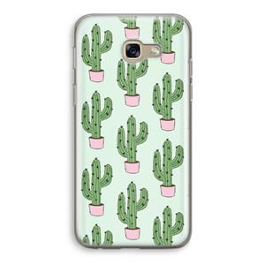 CaseCompany Cactus Lover: Samsung Galaxy A5 (2017) Transparant Hoesje