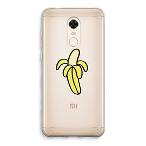 CaseCompany Banana: Xiaomi Redmi 5 Transparant Hoesje
