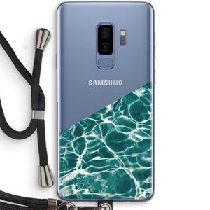 CaseCompany Weerkaatsing water: Samsung Galaxy S9 Plus Transparant Hoesje met koord