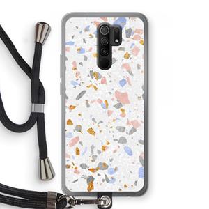 CaseCompany Terrazzo N°8: Xiaomi Redmi 9 Transparant Hoesje met koord