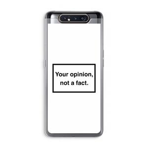 CaseCompany Your opinion: Samsung Galaxy A80 Transparant Hoesje