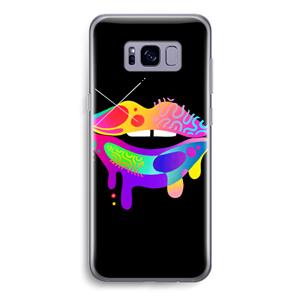 CaseCompany Lip Palette: Samsung Galaxy S8 Transparant Hoesje
