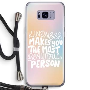 CaseCompany The prettiest: Samsung Galaxy S8 Plus Transparant Hoesje met koord