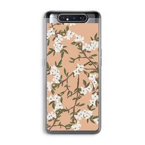 CaseCompany Blossoming spring: Samsung Galaxy A80 Transparant Hoesje