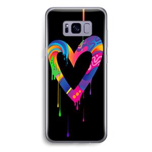 CaseCompany Melts My Heart: Samsung Galaxy S8 Transparant Hoesje