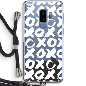 CaseCompany XOXO: Samsung Galaxy S9 Plus Transparant Hoesje met koord
