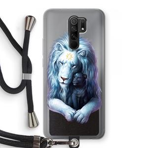 CaseCompany Child Of Light: Xiaomi Redmi 9 Transparant Hoesje met koord