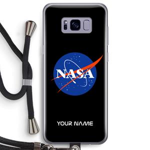 CaseCompany NASA: Samsung Galaxy S8 Plus Transparant Hoesje met koord