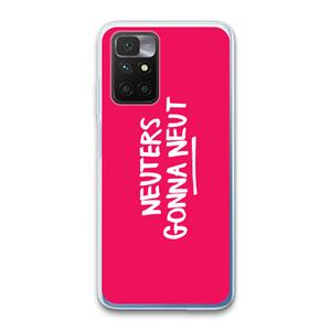 CaseCompany Neuters (roze): Xiaomi Redmi 10 Transparant Hoesje