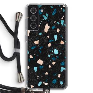 CaseCompany Terrazzo N°11: Samsung Galaxy S21 FE Transparant Hoesje met koord