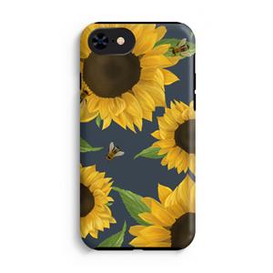 CaseCompany Sunflower and bees: iPhone 8 Tough Case
