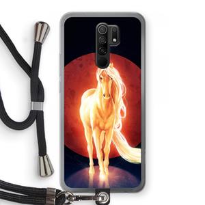 CaseCompany Last Unicorn: Xiaomi Redmi 9 Transparant Hoesje met koord