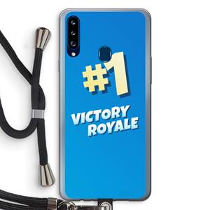 CaseCompany Victory Royale: Samsung Galaxy A20s Transparant Hoesje met koord