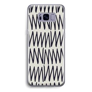 CaseCompany Marrakech Zigzag: Samsung Galaxy S8 Transparant Hoesje