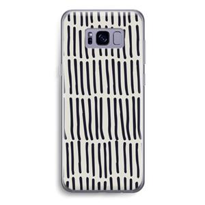 CaseCompany Moroccan stripes: Samsung Galaxy S8 Transparant Hoesje