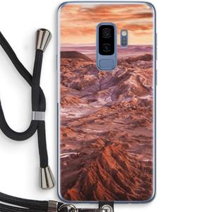 CaseCompany Mars: Samsung Galaxy S9 Plus Transparant Hoesje met koord